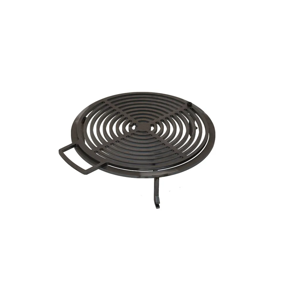 Quoco - Brasero piatto medium corten ø84 + grille + spatule + housse Hot