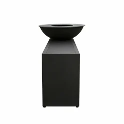 Quoco - Brasero piatto tavolo medium noir ø84 + grille + spatule + housse