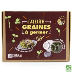Radis et Capucine Graines De Fleurs | - L'atelier graines à germer coffret 50 gr