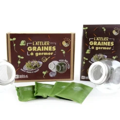 Radis et Capucine Graines De Fleurs | - L'atelier graines à germer coffret 50 gr