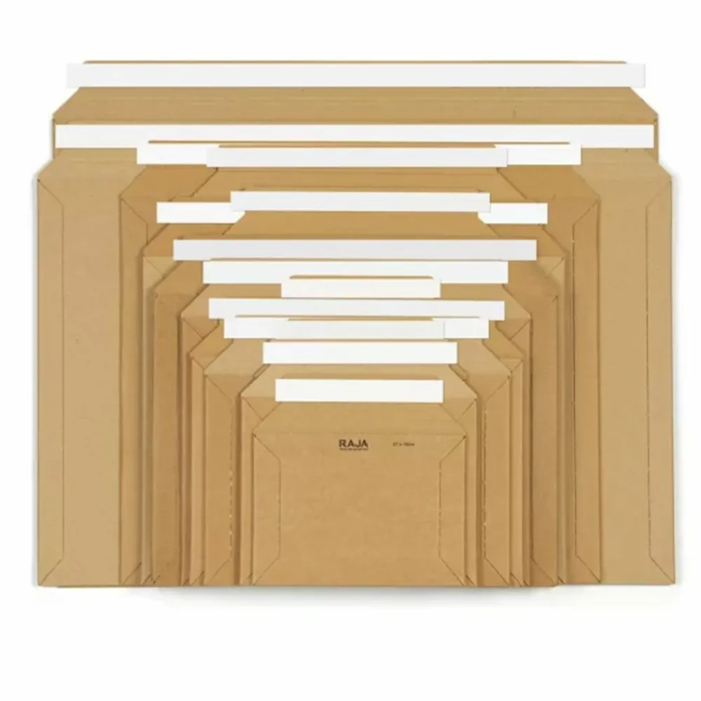 Raja - 50 pochettes en carton - 25 x 20 cm Hot