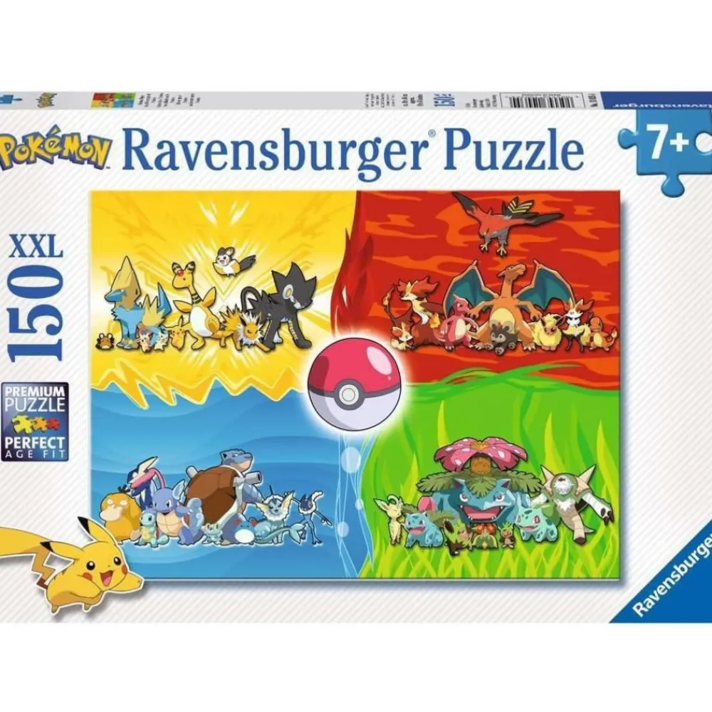 Ravensburger Enfants | - Puzzle différents types de pokémon 150 pcs xxl