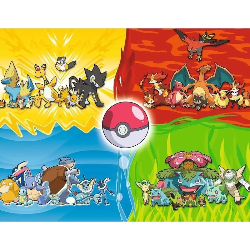 Ravensburger Enfants | - Puzzle différents types de pokémon 150 pcs xxl
