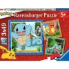 Ravensburger Enfants | - Puzzle pour enfants 3 x 49 pièces pokémon - salameche, bulbizarre et carapuce 3 posters inclus