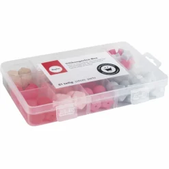 Rayher Bijoux Et Perles | - Coffret de perles en silicone - rose