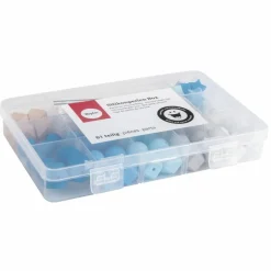 Rayher Bijoux Et Perles | - Coffret de perles en silicone - bleu
