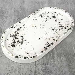 Rayher Modelage Et Mosaique | - Kit de création mini plateau en résine terrazzo