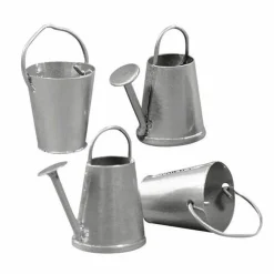 Rayher - 6 mini arrosoirs et 6 seaux en métal 2 cm Discount