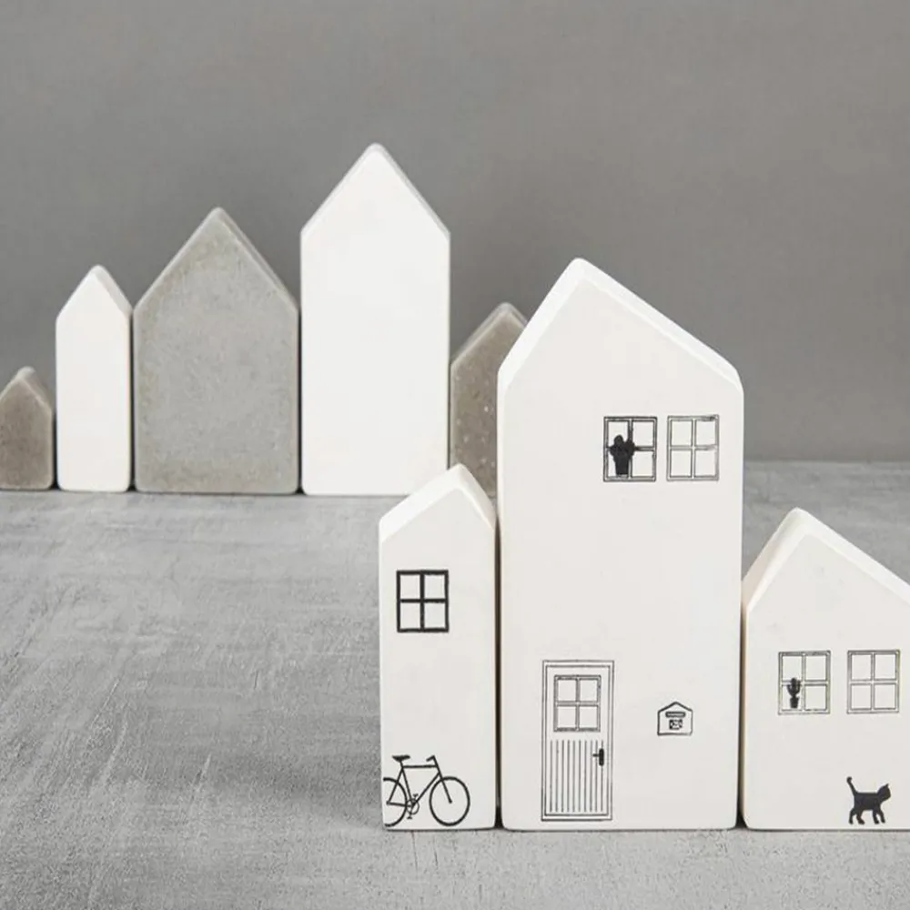 Rayher Modelage Et Mosaique | - Moule 3 maisons avec toit pentu