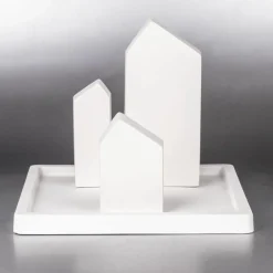 Rayher Modelage Et Mosaique | - Moule 3 maisons avec toit pentu