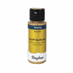Rayher Peinture Et Beaux-Arts | - Peinture pour tissus extrême sheen 59 ml - doré