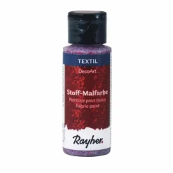 Rayher Peinture Et Beaux-Arts | - Peinture pour tissus extrême paillettes 59 ml - rouge