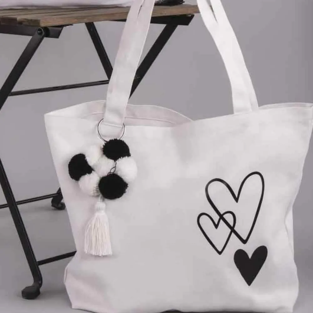 Rayher - Sac en coton 46 x 30 cm - blanc