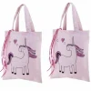 Rayher - 2 sacs en coton rose 25 x 20 cm - licorne Discount