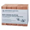 Redecker - 5 blocs de cèdre rouge - antimite naturel