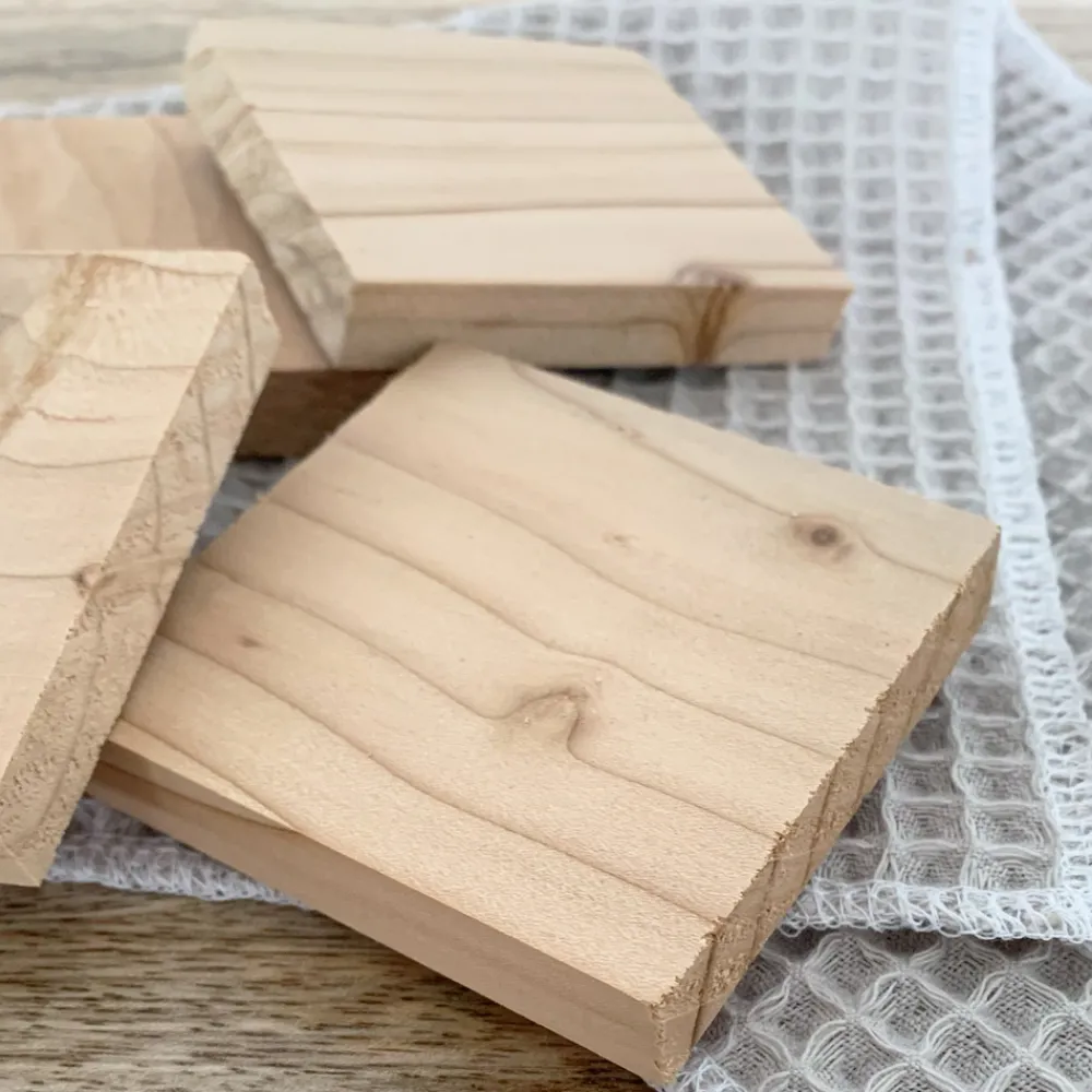 Redecker Entretien De La Maison | - Sachet de 4 plaquettes en bois de cèdre anti-mites pour le linge