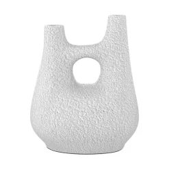 Rendez-vous Déco RENDEZ-VOUS DÉCO - Cruz - vase décoratif blanc en terre cuite h42cm Outlet