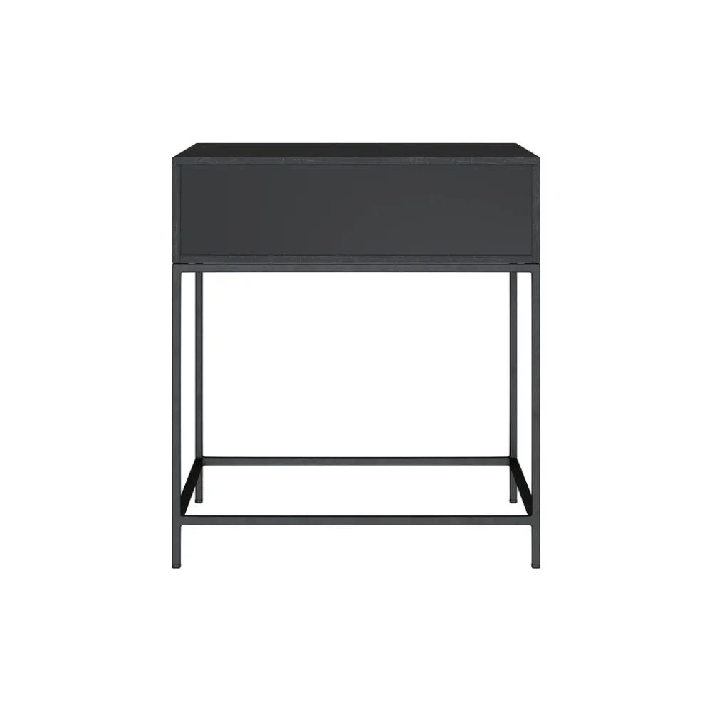 Rendez-vous Déco Mobilier D'Intérieur | RENDEZ-VOUS DÉCO - Jakson - table de chevet 1 tiroir en bois d'acacia et métal noir