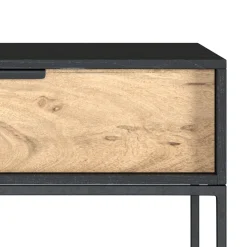 Rendez-vous Déco Mobilier D'Intérieur | RENDEZ-VOUS DÉCO - Jakson - table de chevet 1 tiroir en bois d'acacia et métal noir