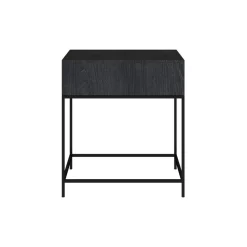 Rendez-vous Déco Mobilier D'Intérieur | RENDEZ-VOUS DÉCO - Jakson - table de chevet 1 tiroir en bois d'acacia et métal noir