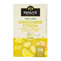 Renuté RENUTÉ - Thé vert gingembre et citron - 20 sachets - Sale