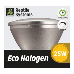 Reptile Systems - Kit Lampe eco halogène blanche pour terrarium 25W Discount