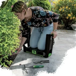 Ribiland Vêtement Pour Le Jardin | - Agenouilloir - - banc réversible - tabouret avec rangement pour l'entretien de vos jardins