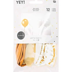 Rico Design - Ballons blancs, H. 30 cm, x 12 pièces Hot