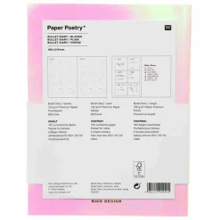 Rico Design Librairie Et Papeterie | - Bullet journal couverture souple acid leo - 16 x 21 cm