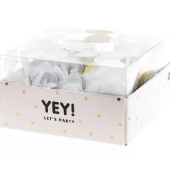 Rico Design - Confettis mixe blanc or argent 20g Outlet