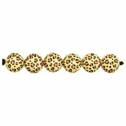 Rico Design - 5 perles acid leo jaune ø 16 mm Sale