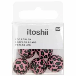 Rico Design Bijoux Et Perles | - 5 perles acid leo rose ø 16 mm