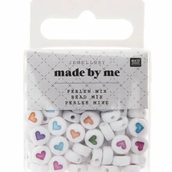 Rico Design Bijoux Et Perles | - 165 perles centre coeur 5 x 7 mm - multicolore
