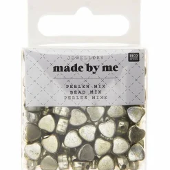 Rico Design Bijoux Et Perles | - 165 perles coeur 5 x 7 mm - doré