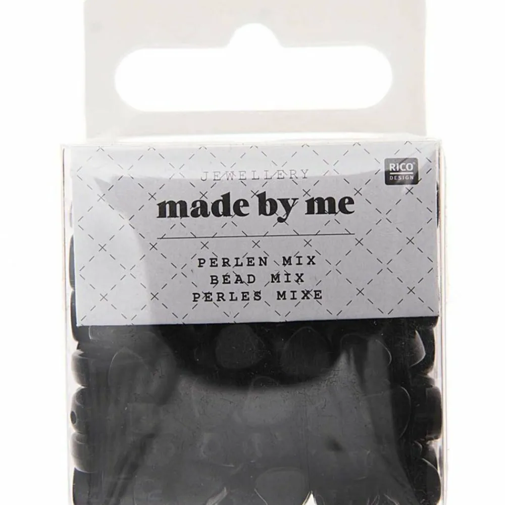 Rico Design - 165 perles coeur 5 x 7 mm - noir Best
