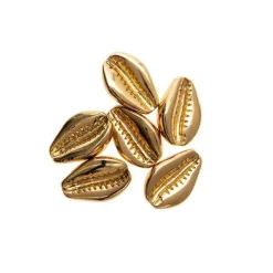 Rico Design - 6 perles - coquillages or - 2 perforations Best