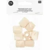 Rico Design - 8 perles cylindriques - bois nature - 24 mm Hot
