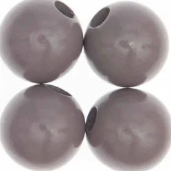 Rico Design Bijoux Et Perles | - 4 perles rondes - bois gris - 35 mm