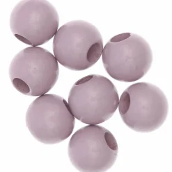 Rico Design Bijoux Et Perles | - 8 perles rondes - bois rose - 25 mm