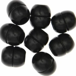 Rico Design Bijoux Et Perles | - 8 perles rondes fantaisies - bois noir - 22 mm
