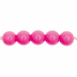 Rico Design - 24 perles rondes 10 mm - fuchsia