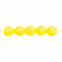Rico Design Bijoux Et Perles | - 24 perles rondes 10 mm - jaune