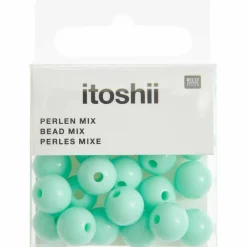Rico Design Bijoux Et Perles | - 24 perles rondes 10 mm - menthe