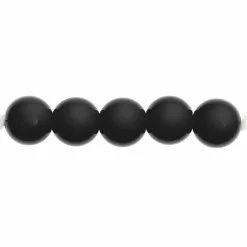 Rico Design Bijoux Et Perles | - 24 perles rondes 10 mm - noir