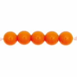 Rico Design Bijoux Et Perles | - 24 perles rondes 10 mm - orange