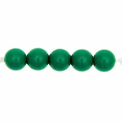 Rico Design Bijoux Et Perles | - 24 perles rondes 10 mm - vert foncé