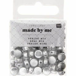 Rico Design - 165 perles rondes 5 x 7 mm - argent Outlet
