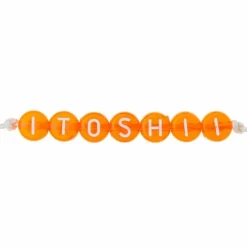 Rico Design Bijoux Et Perles | - 165 perles 5 x 7 mm - lettres rondes - orange