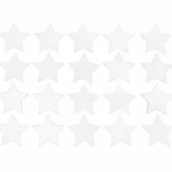 Rico Design Décoration Créative | - 20 étoiles en bois blanc petit 30 mm