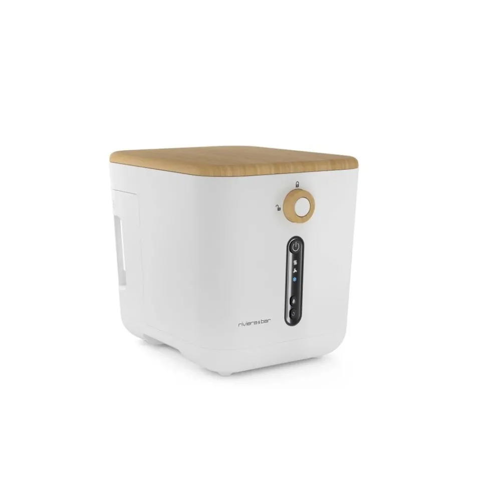NA Entretien De La Maison | Riviera & bar poubelle reducteur de bio dechet 3l blanc - mtd510